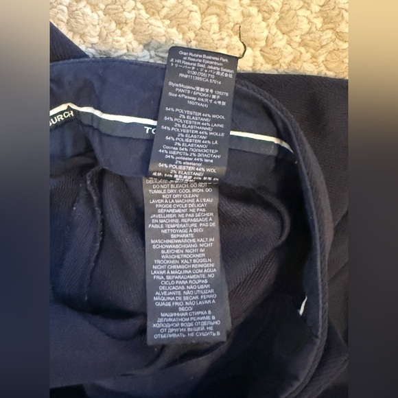 TORY BURCH Twill Khaki pants SIZE: 4 - Picture 6 of 7